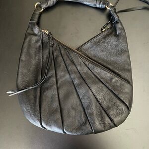 *Like New* Black Leather Hobo Bag